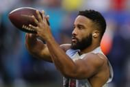 Boston Scott at Super Bowl LVII - Kansas City Chiefs v Philadelphia Eagles